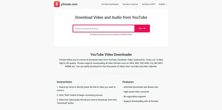 y2mate video downloads