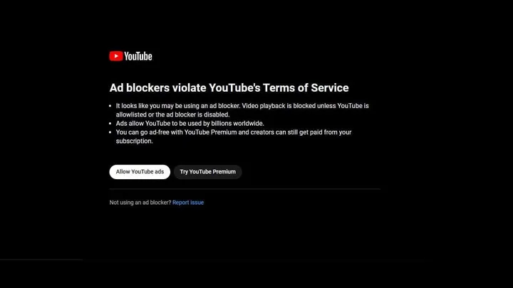 youtube ad blocking