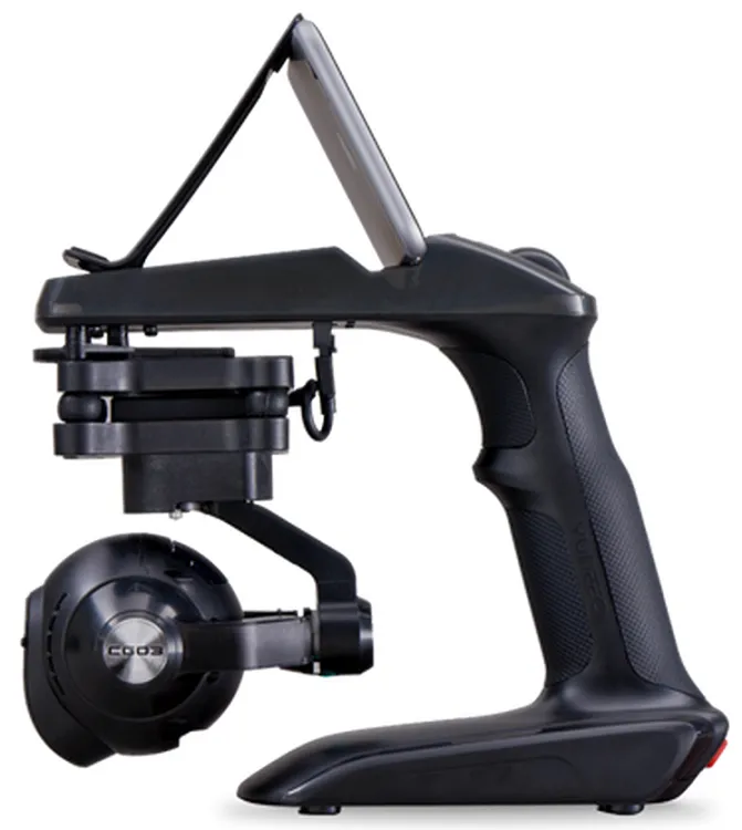 yuneec typhoon q500 4k steadygrip side view