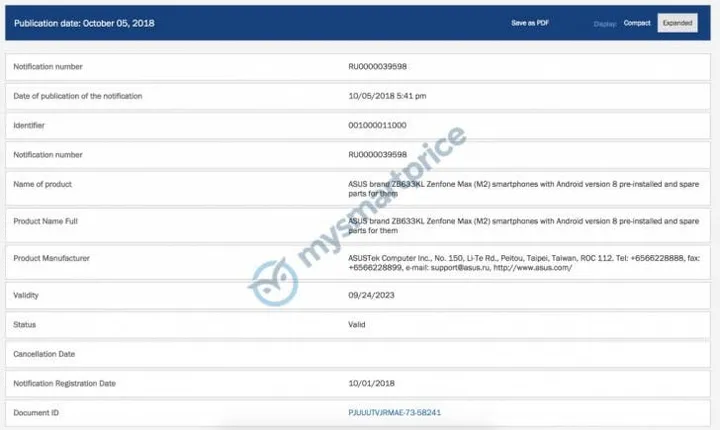 zenfone max pro m2 leak