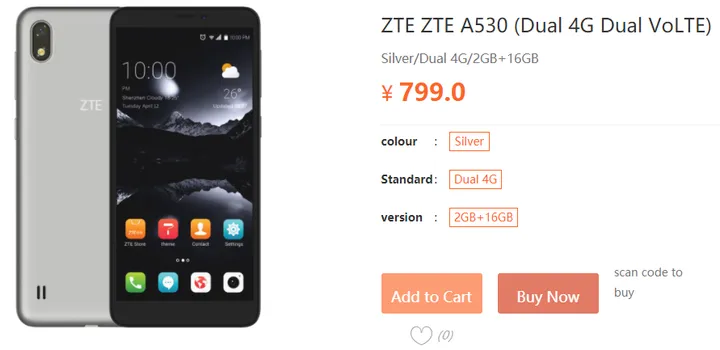 zte a530 1
