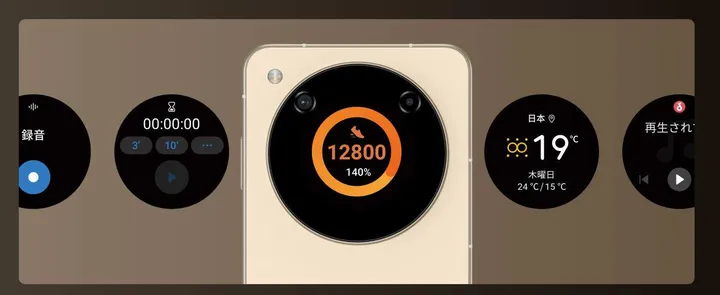 zte libero flip outer screen