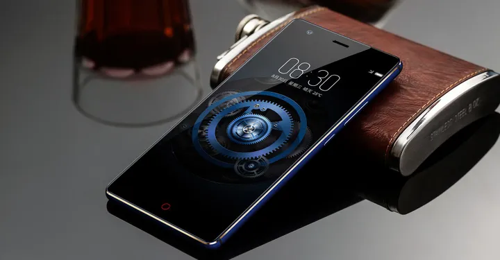 zte nubia z17 lite blue perspective