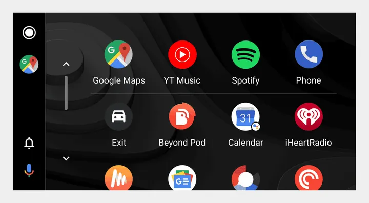 android auto taskbar