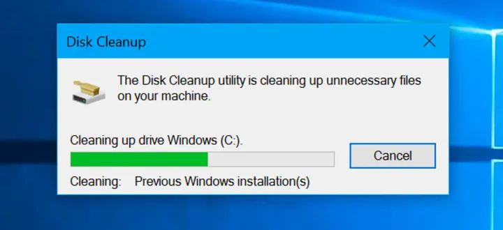 disk cleanup