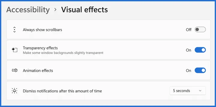 visual effects