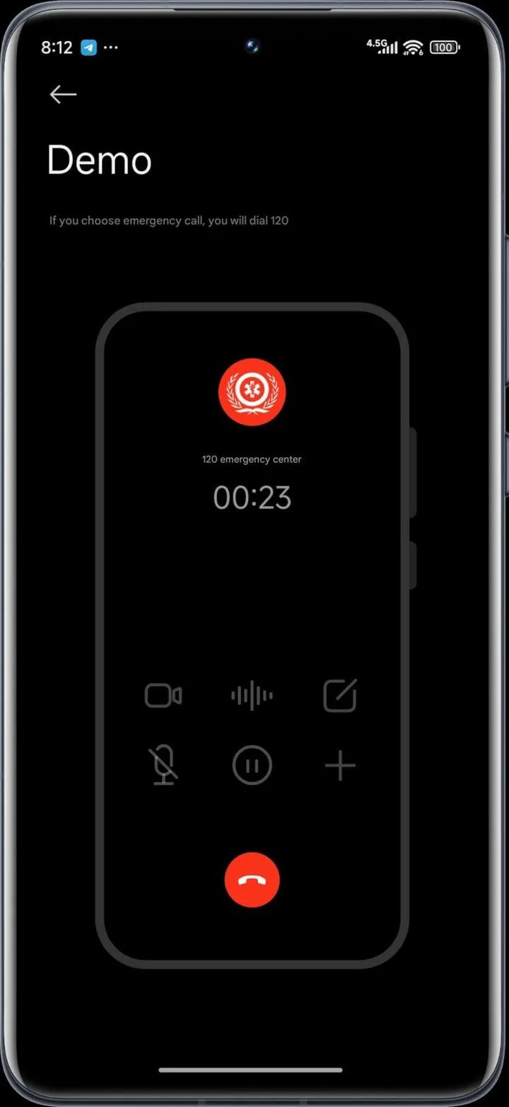 Xiaomi car crash detection