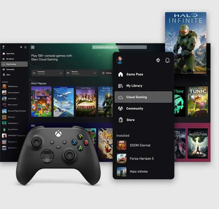 Xbox PC app game streaming