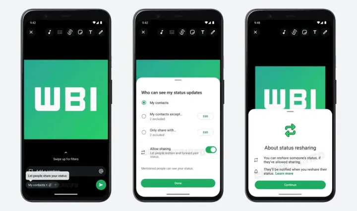 Whatsapp Status Resharing