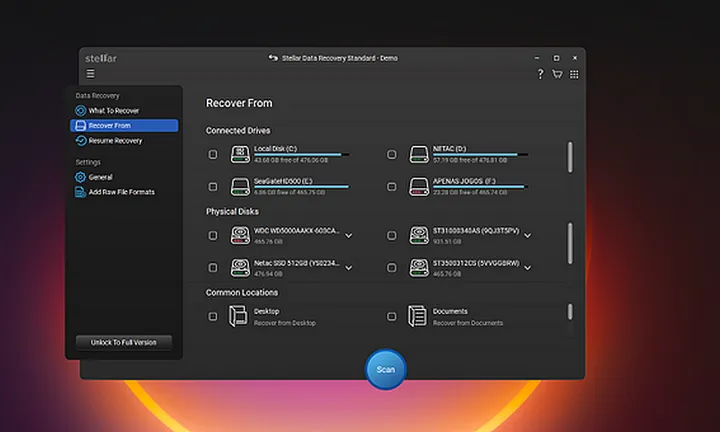Stellar Data Recovery