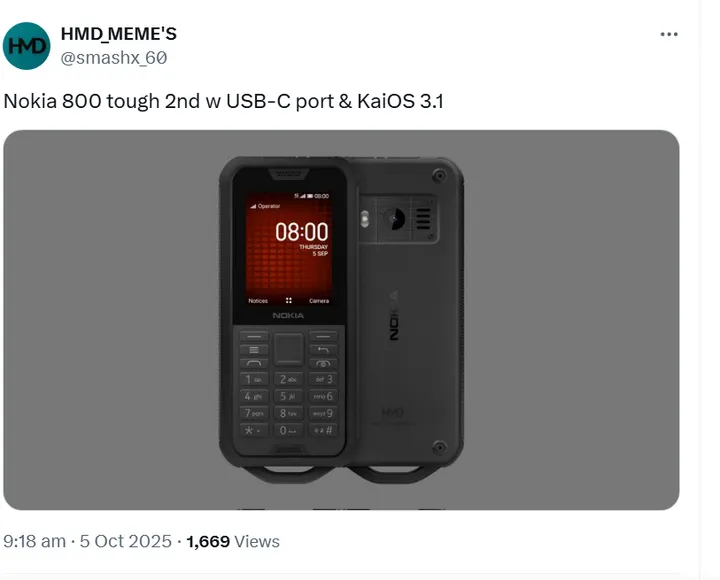 Nokia 800 Tough X