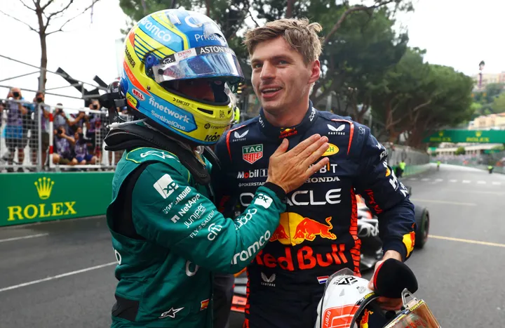Alonso and Verstappen in Monaco