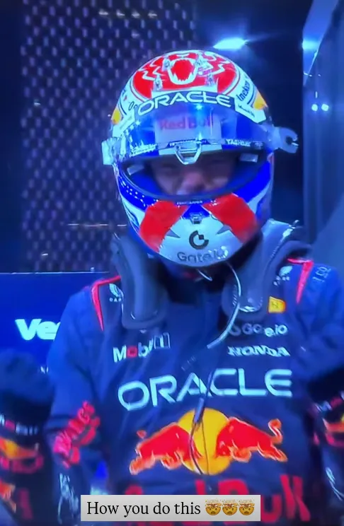 Piquet reacting to Verstappen's pole position at the Saudi Arabian Grand Prix