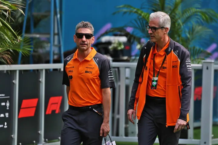 Andrea Stella, teambaas van McLaren, in Miami