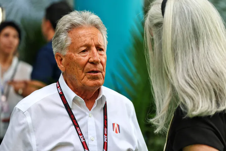 Mario Andretti in Miami GP paddock