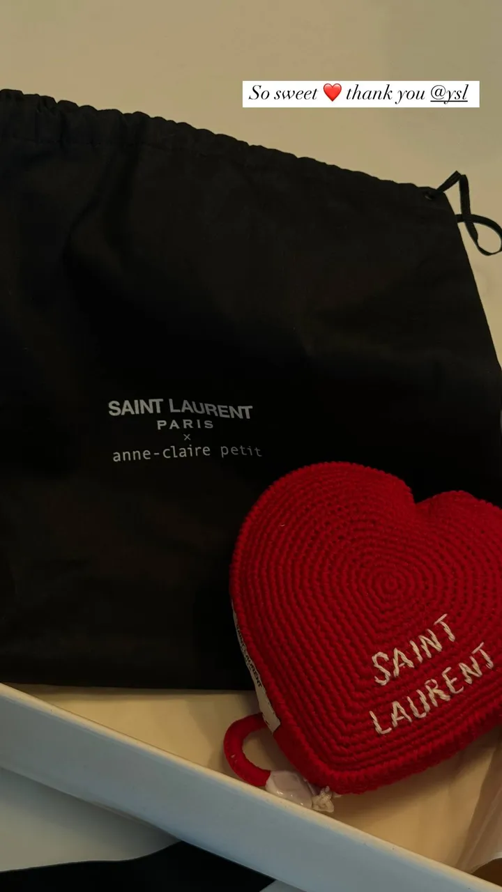 Gift from Saint Laurent for baby Lily