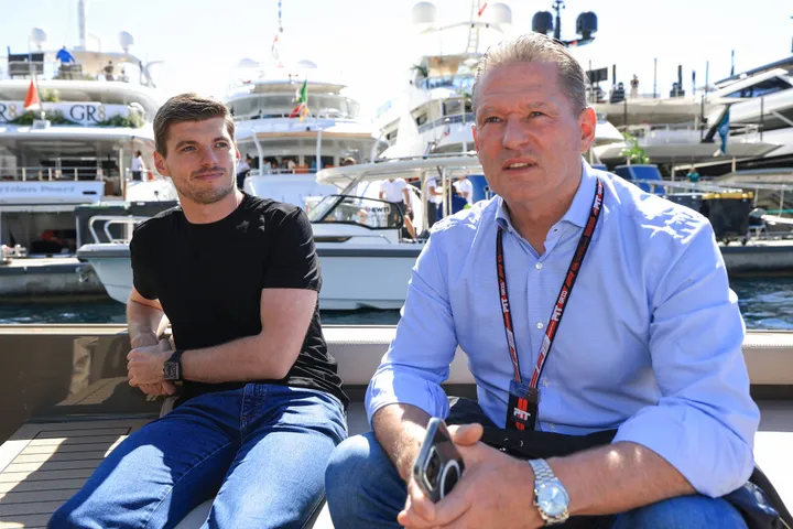 Max en Jos Verstappen in Monaco