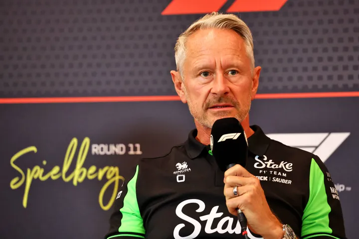 Wheatley pictured in an official F1 press conference