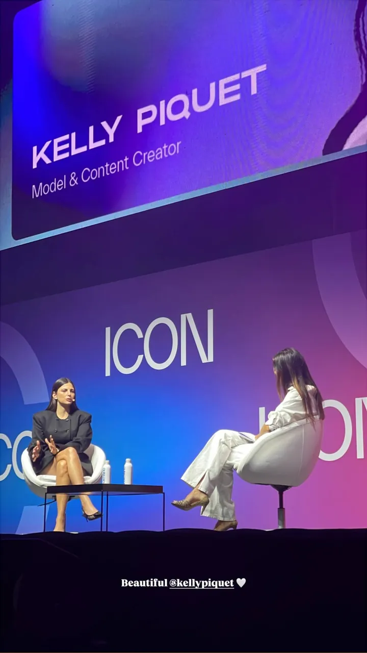 Kelly Piquet in actie tijdens eerste optreden sinds geboorte baby Lily