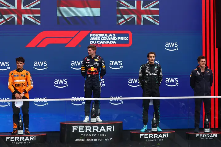 Kanadischer Grand Prix Podium 2024