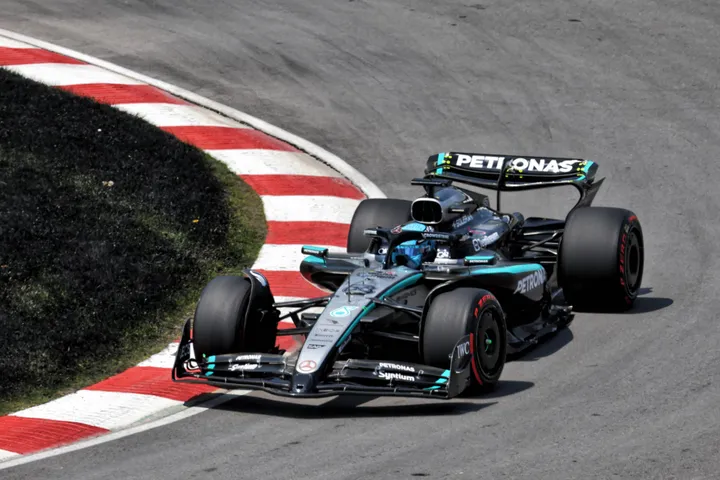 George Russell during FP2 for the Canadian Grand Prix&nbsp;