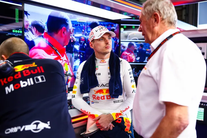 Max Verstappen en Helmut Marko