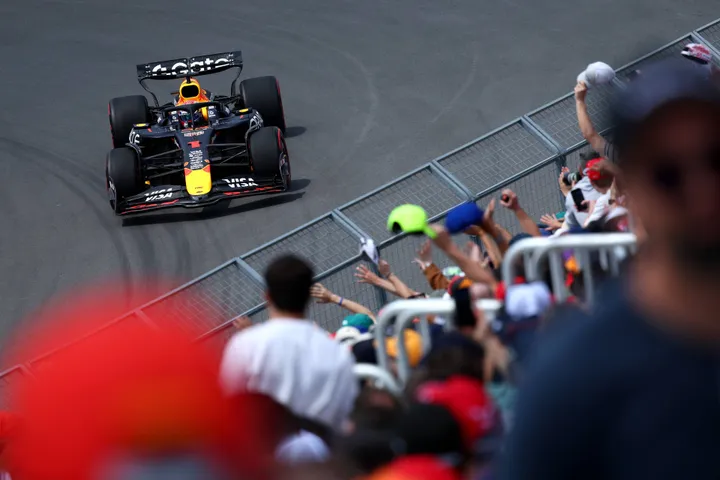 Max Verstappen driving in Canada&nbsp;
