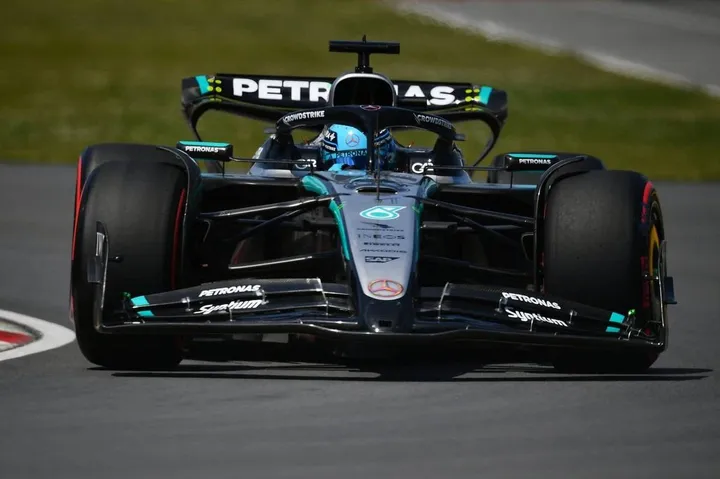 George Russell during qualifying&nbsp;