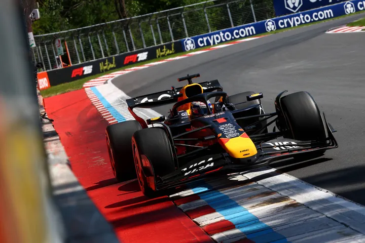 Max Verstappen tijdens de Grand Prix van Canada