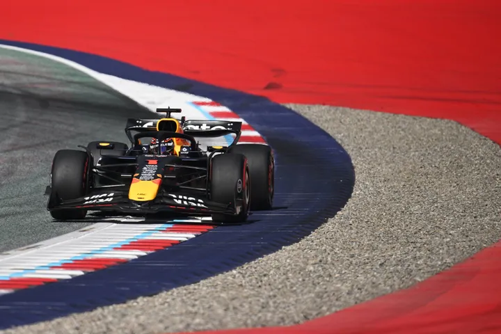 Max Verstappen had een korte middag in Oostenrijk