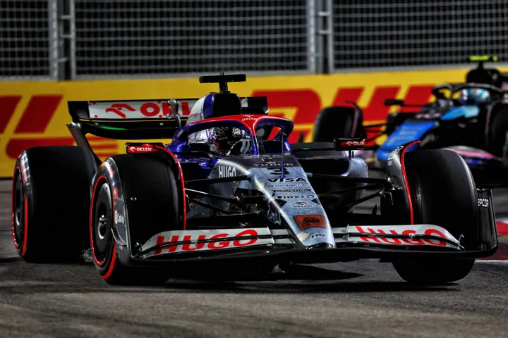 Daniel Ricciardo tijdens zijn laatste Grand Prix in de Formule 1