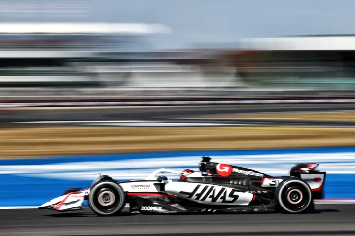 Haas during FP2