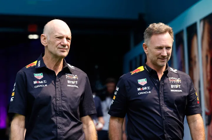 Adrian Newey and Christian Horner