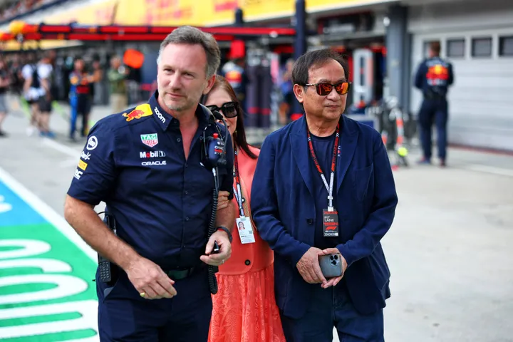 Christian Horner and Chalerm Yoovidhya
