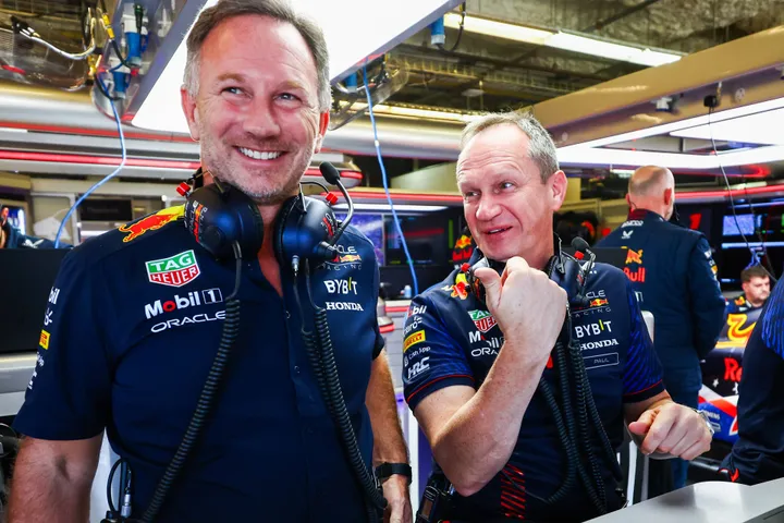 Christian Horner and Paul Monaghan