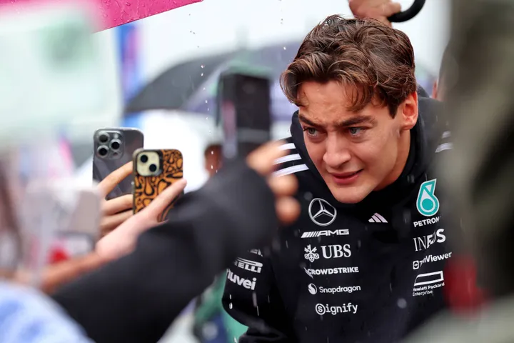 George Russell at Silverstone