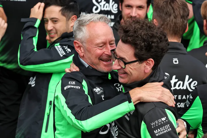 Jonathan Wheatley en Mattia Binotto