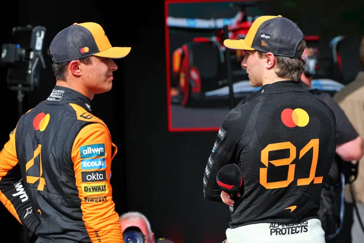 Lando Norris faces Oscar Piastri after qualifying battle at Spa