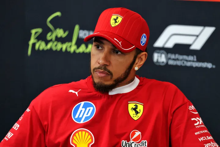 Lewis Hamilton bij Spa
