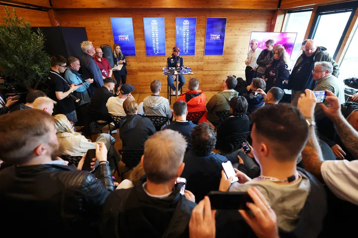 Max Verstappen media sessoe