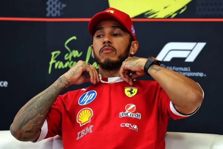 Lewis Hamilton at Spa