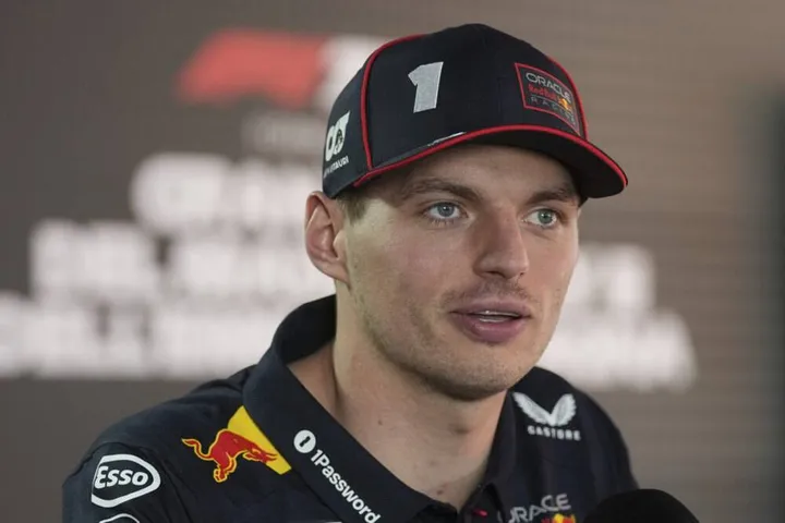 Max Verstappen tijdens de mediadag in Spa-Francorchamps