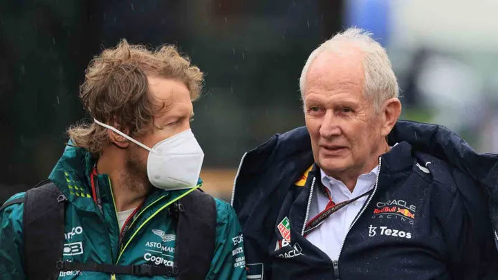 Vettel behoudt nog altijd een goede relatie met het Red Bull leiderschap, inclusief Helmut Marko