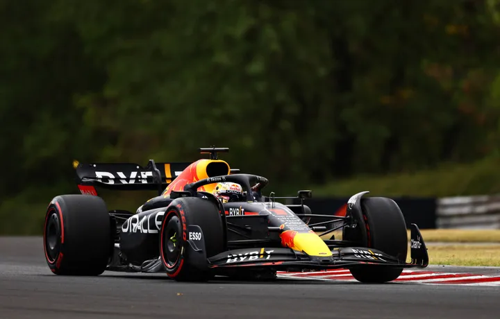 Max Verstappen in Hongarije - Red Bull Contentpool