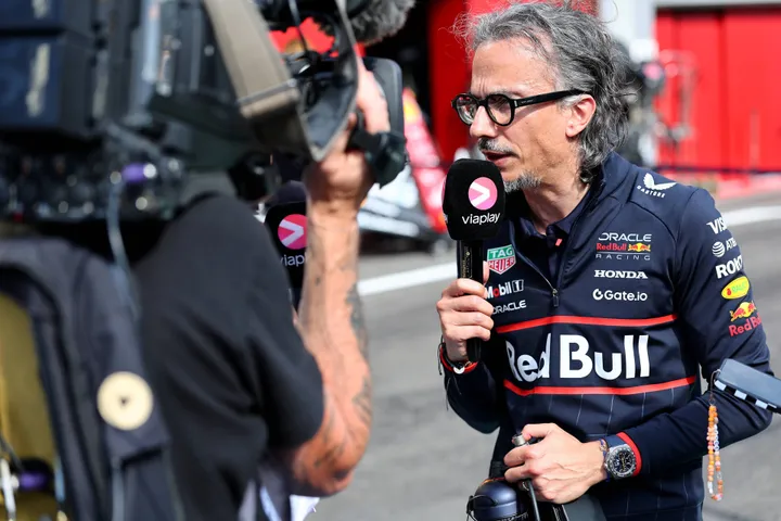 Laurent Mekies bij Red Bull