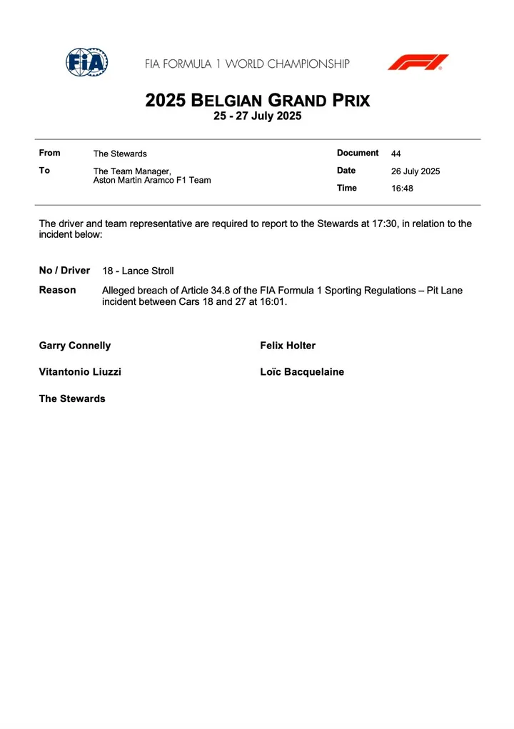 Stroll - Stewards