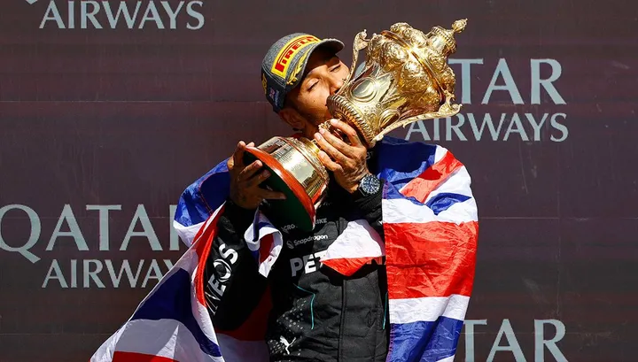 Hamilton gewann den Britischen Grand Prix 2024 unter wechselhaften Bedingungen