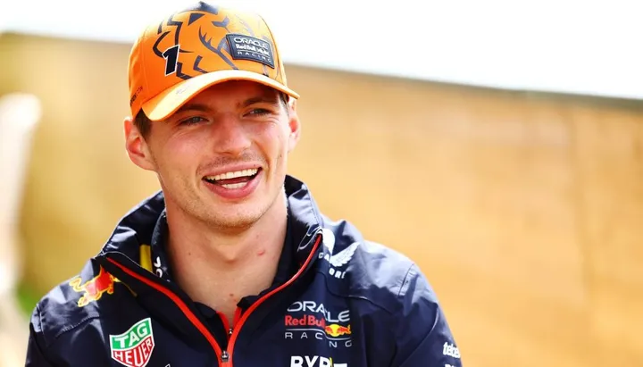 Max Verstappen smiling