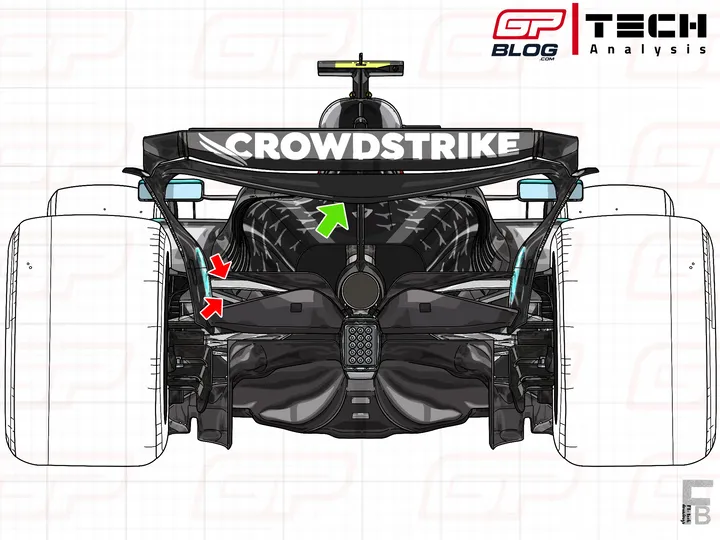W16 unloaded rear wing&nbsp;