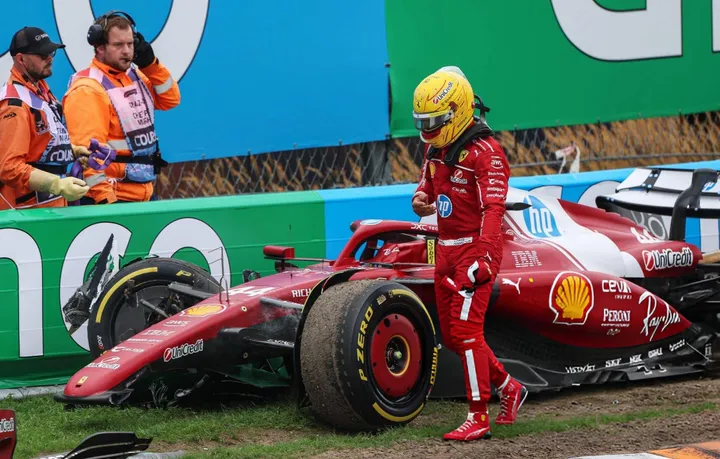 Lewis Hamilton tijdens de Grand Prix van Nederland